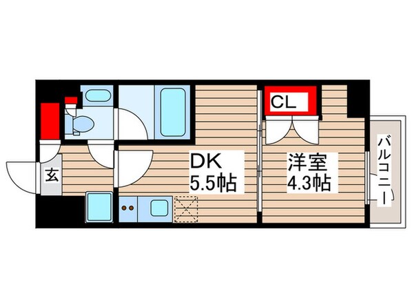 ルフォンプログレ浅草入谷の物件間取画像